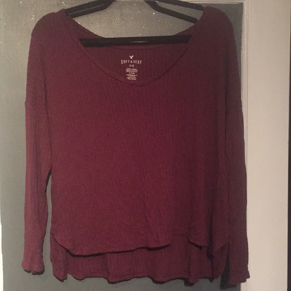 American Eagle Soft and Sexy Ribbed Shirt